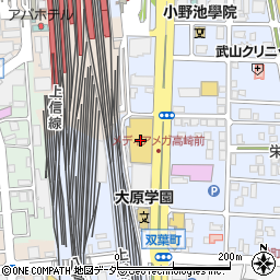 メディアメガ高崎周辺の地図