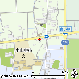 栃木県小山市南小林27周辺の地図