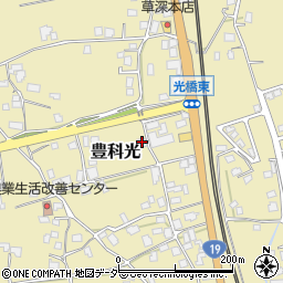 長野県安曇野市豊科光1400周辺の地図