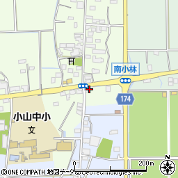 栃木県小山市南小林29周辺の地図