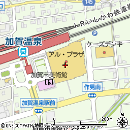 アビオシティ加賀　アビオシティ専門店街石川観光旅行社周辺の地図