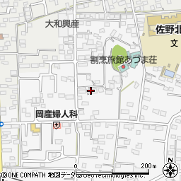 栃木県佐野市富岡町17周辺の地図