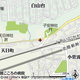 石川県加賀市小菅波町ヌ周辺の地図