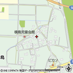 茨城県筑西市横島周辺の地図