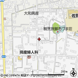栃木県佐野市富岡町14周辺の地図