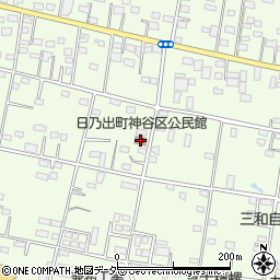 日乃出町神谷区公民館周辺の地図