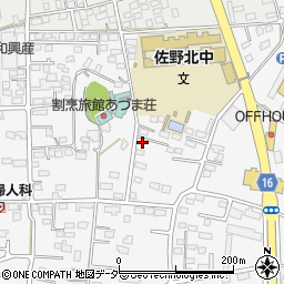 栃木県佐野市富岡町78周辺の地図
