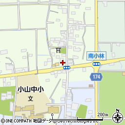 栃木県小山市南小林93-4周辺の地図