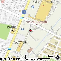 栃木県小山市中久喜1209-7周辺の地図