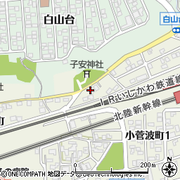 石川県加賀市小菅波町チ周辺の地図