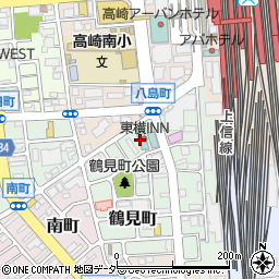 東横ＩＮＮ高崎駅西口２周辺の地図
