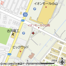 栃木県小山市中久喜1209周辺の地図