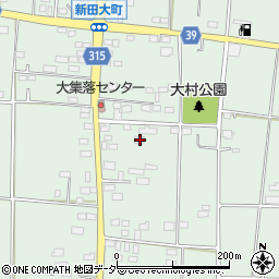 群馬県太田市新田大町112周辺の地図