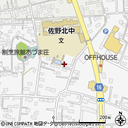 栃木県佐野市富岡町80周辺の地図