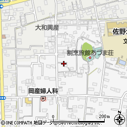 栃木県佐野市富岡町13周辺の地図