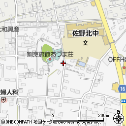 栃木県佐野市富岡町66周辺の地図