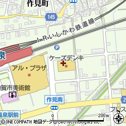 石川県加賀市作見町ル周辺の地図