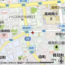 新田町周辺の地図