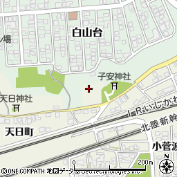 石川県加賀市小菅波町ヨ周辺の地図