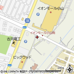 栃木県小山市中久喜1467-17周辺の地図
