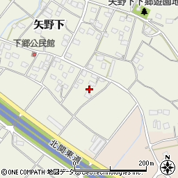 茨城県笠間市矢野下399周辺の地図