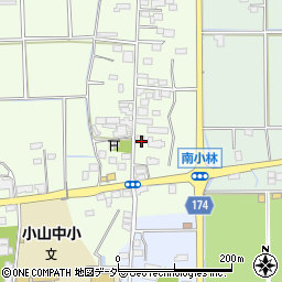 栃木県小山市南小林33周辺の地図