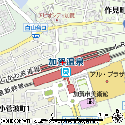 石川県加賀市周辺の地図