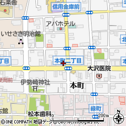 海鮮四季 北海亭 伊勢崎本町店周辺の地図