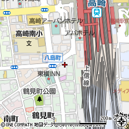 トライウェル高崎駅西口サウスパーク駐車場周辺の地図