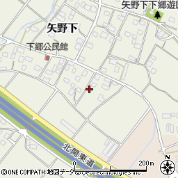 茨城県笠間市矢野下395周辺の地図