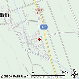 石川県白山市三ツ屋野町ロ110周辺の地図