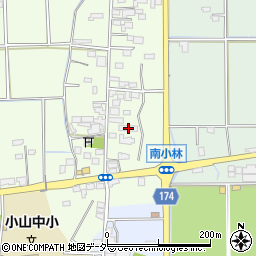 栃木県小山市南小林34周辺の地図