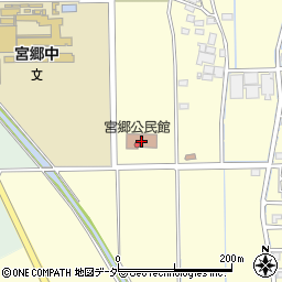 伊勢崎市　宮郷公民館周辺の地図