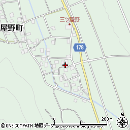 石川県白山市三ツ屋野町ロ112周辺の地図
