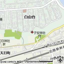 石川県加賀市白山台78-13周辺の地図