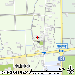 栃木県小山市南小林89周辺の地図