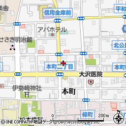 メガネのイタガキ　営業本部周辺の地図