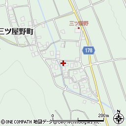 石川県白山市三ツ屋野町ロ97周辺の地図