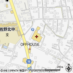 栃木県佐野市富岡町109周辺の地図