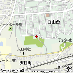 石川県加賀市白山台66周辺の地図