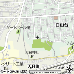 石川県加賀市白山台9-61周辺の地図