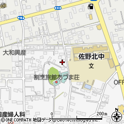 栃木県佐野市富岡町73周辺の地図