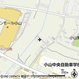 栃木県小山市中久喜1700-3周辺の地図