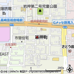 群馬県高崎市岩押町15-19周辺の地図