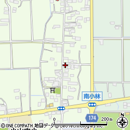栃木県小山市南小林38周辺の地図