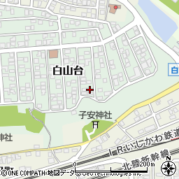 石川県加賀市白山台9-223周辺の地図