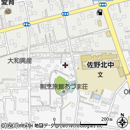 栃木県佐野市富岡町68-1周辺の地図