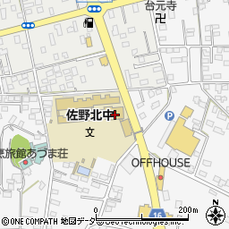 栃木県佐野市富岡町97周辺の地図