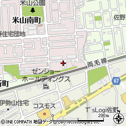 栃木県佐野市米山南町62-3周辺の地図