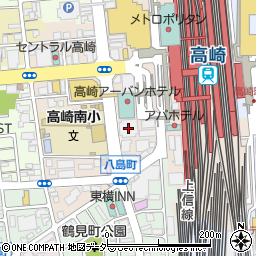 高崎駅前駐車場周辺の地図